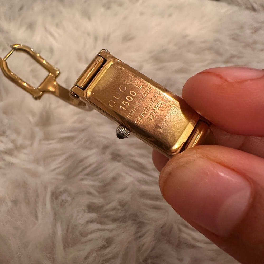 🎀 Pink Gucci Watch Rose Gold vintage designer watch GG watch bracelet watch - Picture 9 of 17